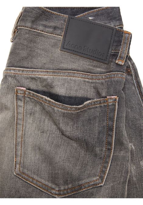 pantaloncini denim loose fit uomo neri ACNE STUDIOS | BE0173900